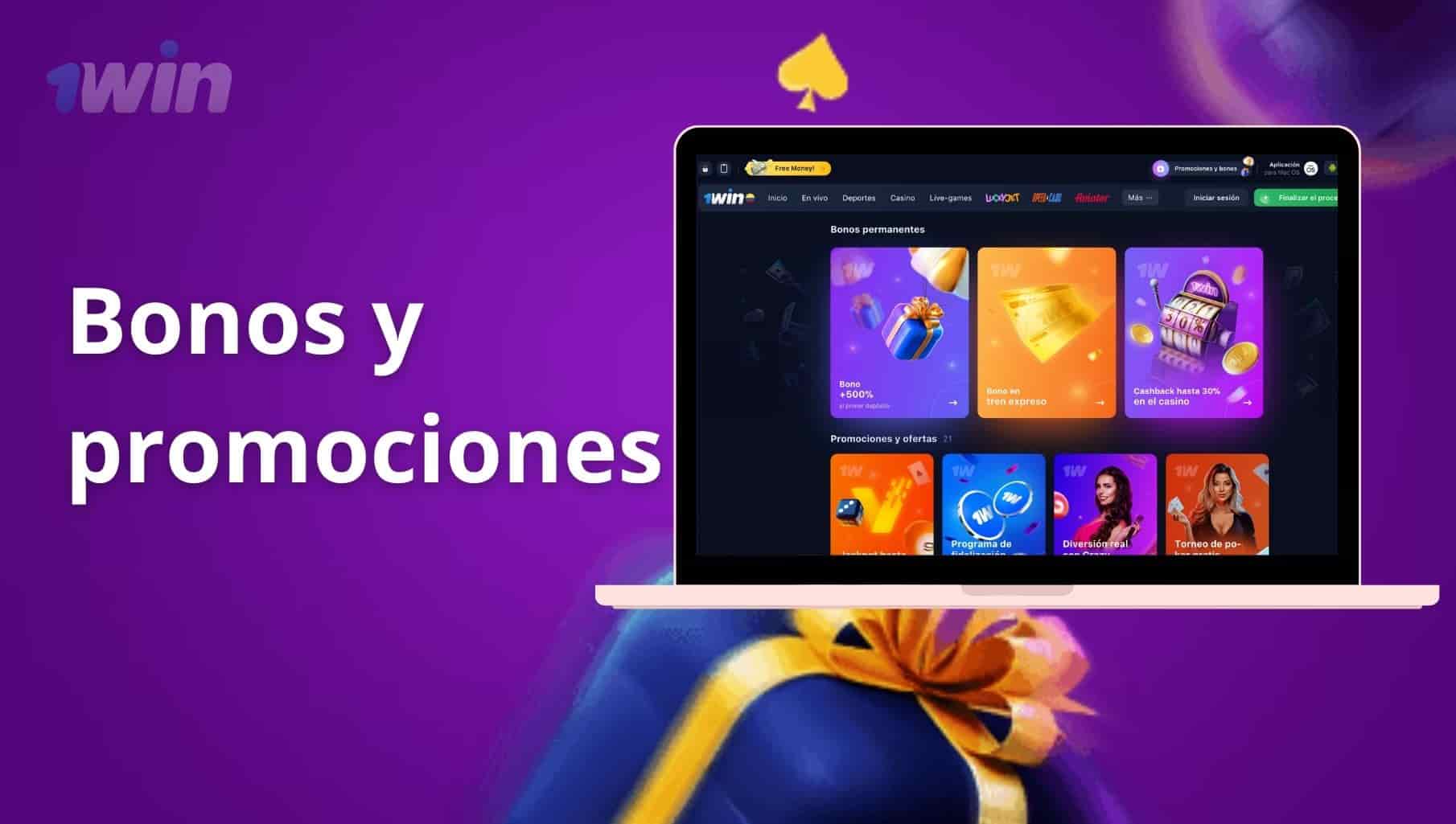 Promociones y bonos de 1win para casas de apuestas y casinos en línea Colombia